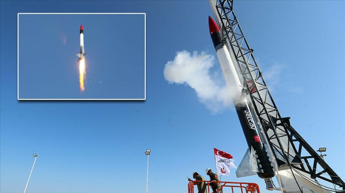 Yerli ve ulusal sonda roketinin fırlatma testi başarıyla gerçekleşti