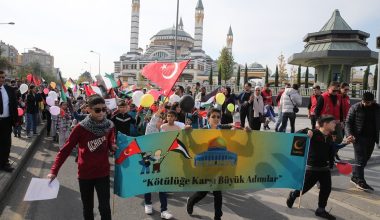 Diyarbakır’da çocuklardan Gazze’deki akranları için yürüyüş